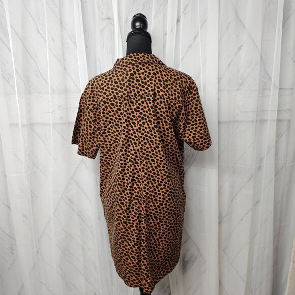 Leopard Print Short Sleeve Dress - Picture 7 of 13